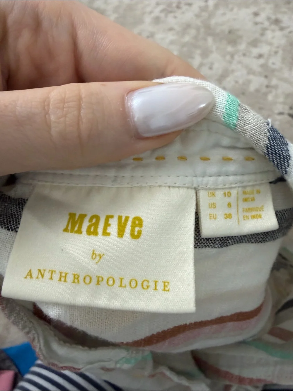 Anthropologie lightweight button